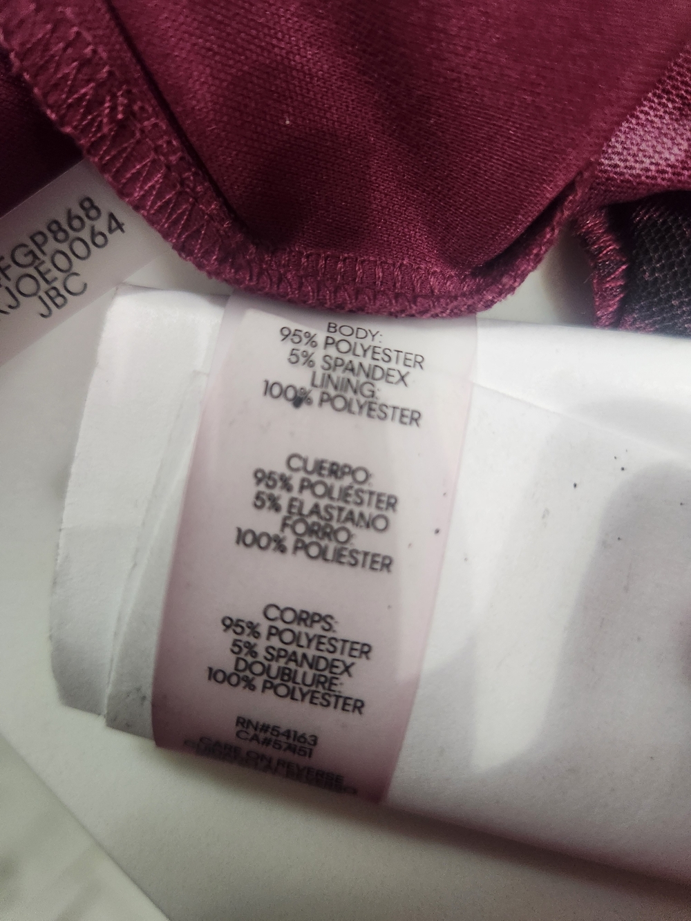 Calvin Klein Berry and Black Printed Midi Skirt - Picture 3 of 7